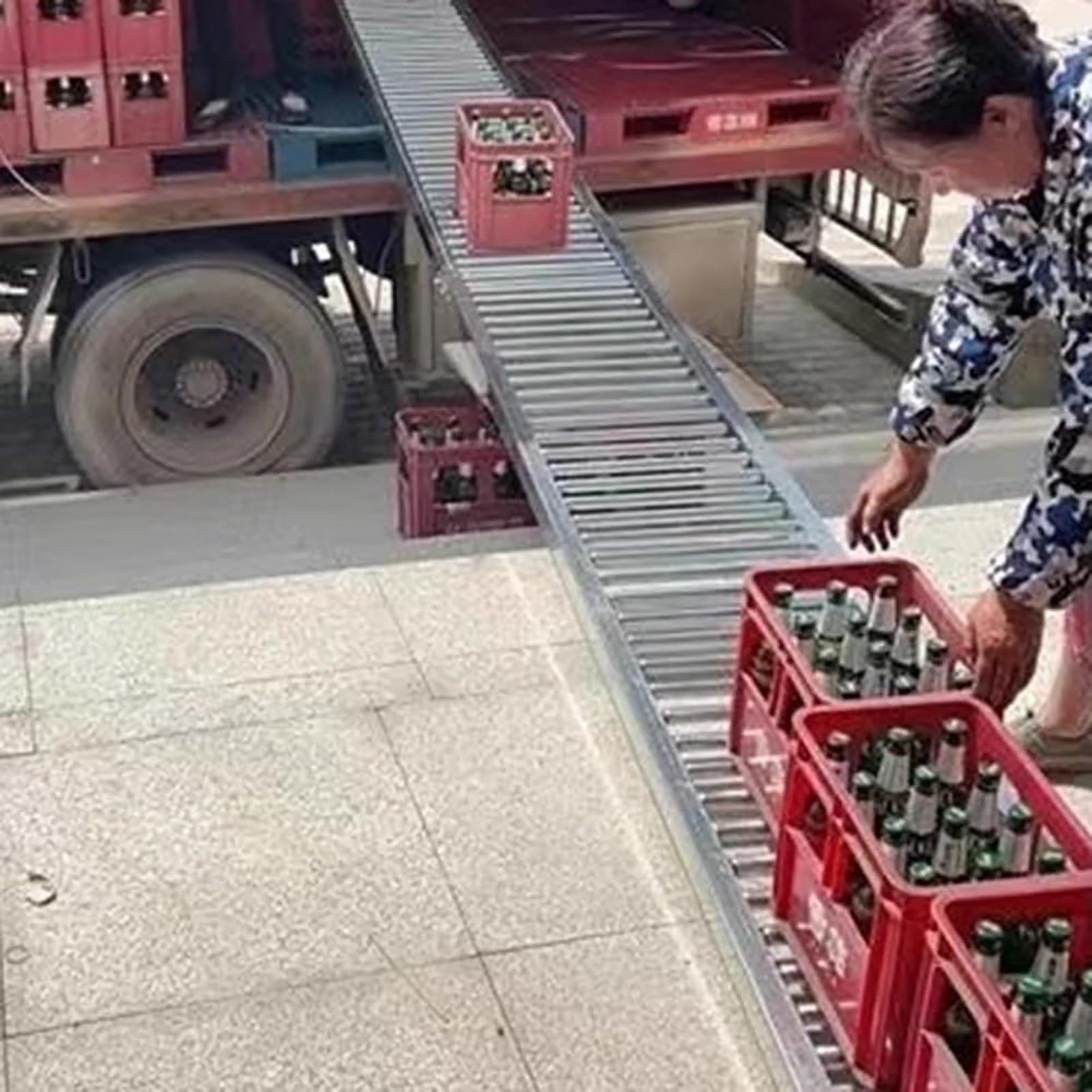 Przenośnik rolkowy, przenośnik rolkowy, szyna ślizgowa, przenośnik grawitacyjny lekki, niezmotoryzowany, przenośnik grawitacyjny z rolką stołową, przenośnik taśmowy