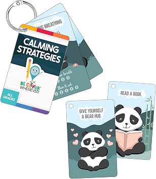 Carson Dellosa Calming Strategies, Mindfulness Cards, Calm Down for Kids
