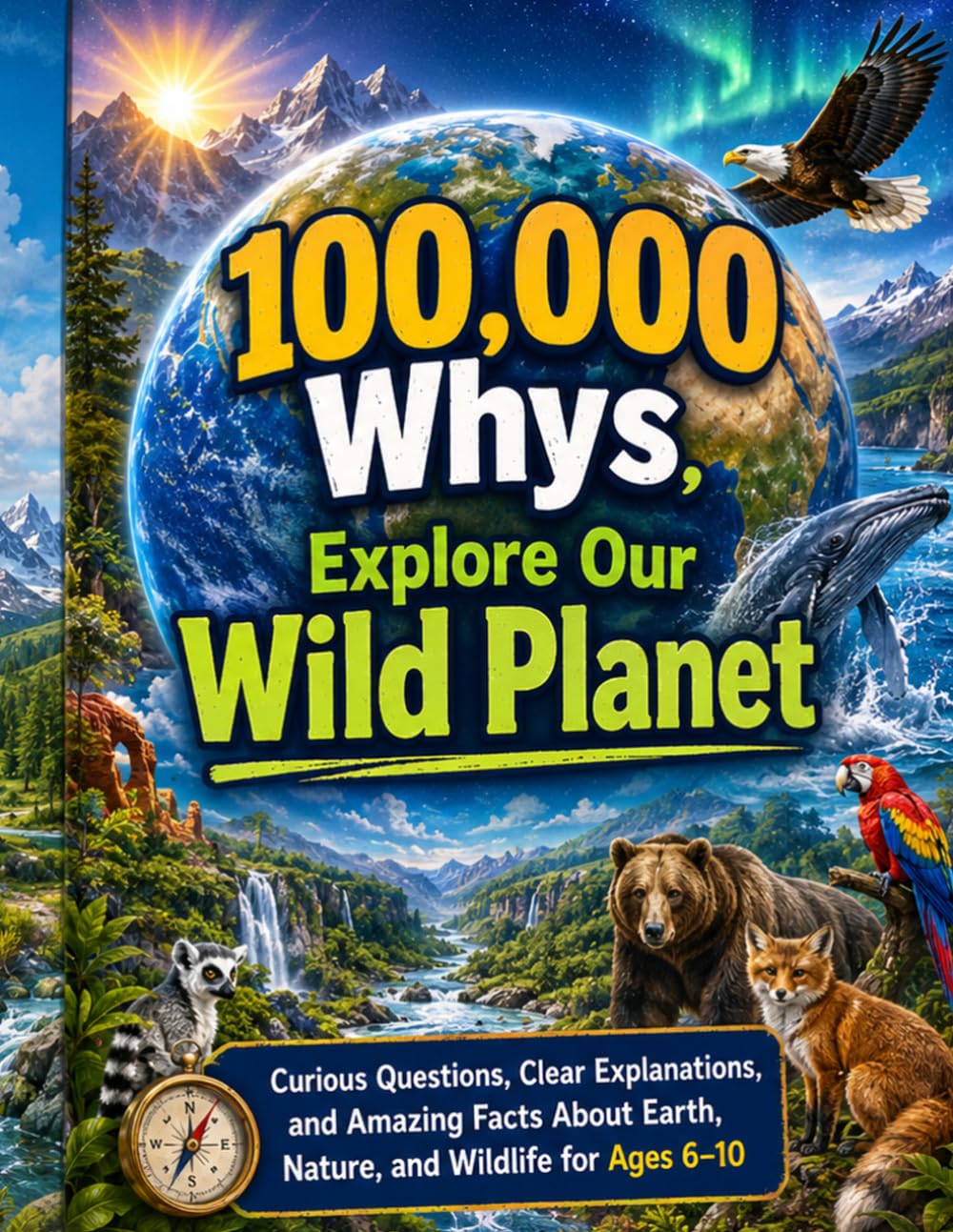 100,000 Whys: Explore Our Wild Planet: Curious Questions, Clear Explanations, and Amazing Facts About Earth, Nature, and Wildlife for Ages 6–10