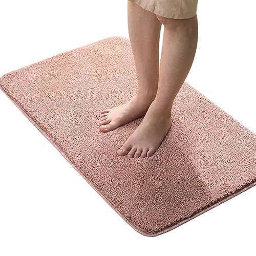 VIKEMIA Alfombra de baño 24 x 16 pulgadas extra suave y absorbente antideslizante alfombra gruesa para suelo de baño tina y ducha lavar a máquina en