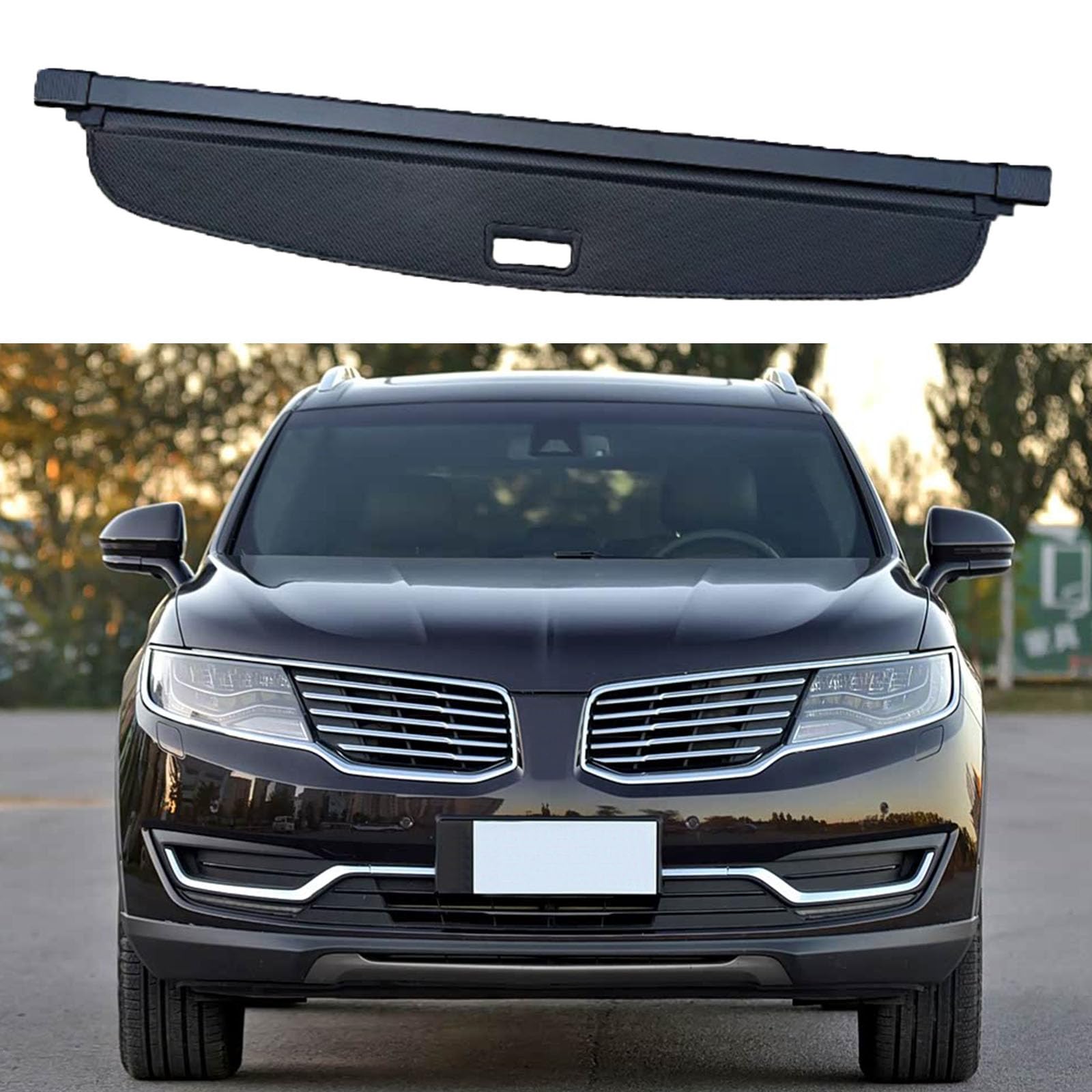 SXLGDW Car Retractable Rear Trunk Parcel Shelf,Compatible with Lincoln MKX 2015-2018,Car parts
