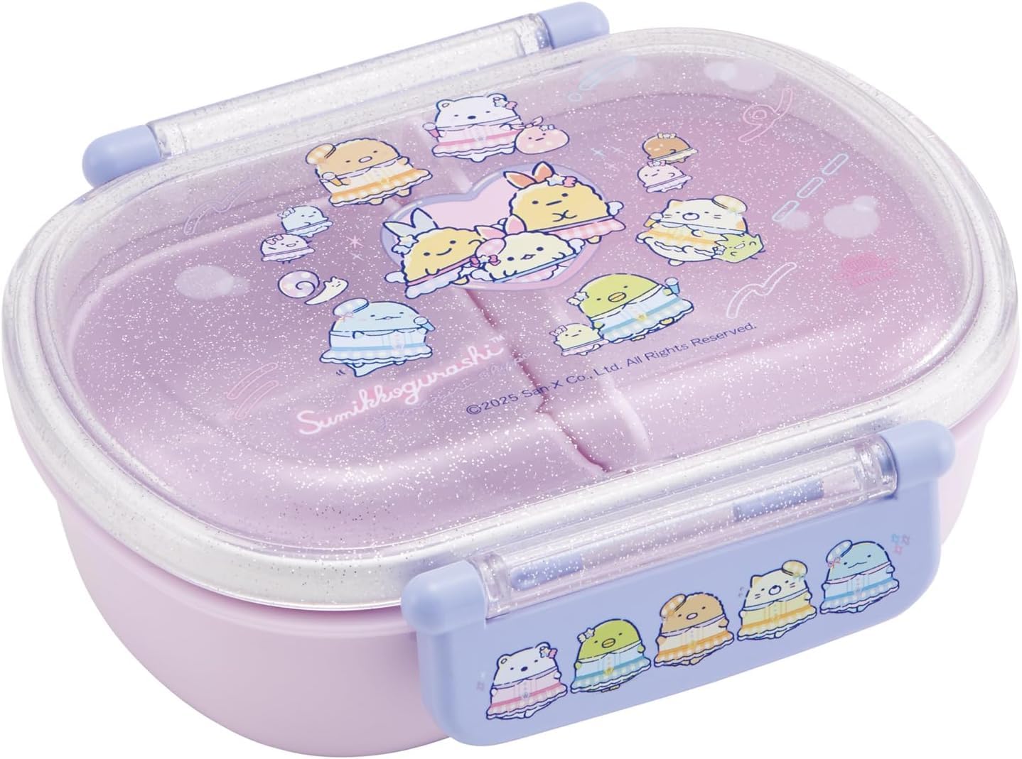 スケーター(Skater) 子供用 弁当箱 ふわっと盛れる ランチボックス 1段 360ml 日本製 食洗機対応 レンジ対応 すみっコぐらし 夢みるしっぽず 女の子 QAF2BA-A