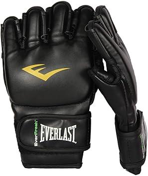 Everlast MMA Grappling Gloves Black Colour S/M