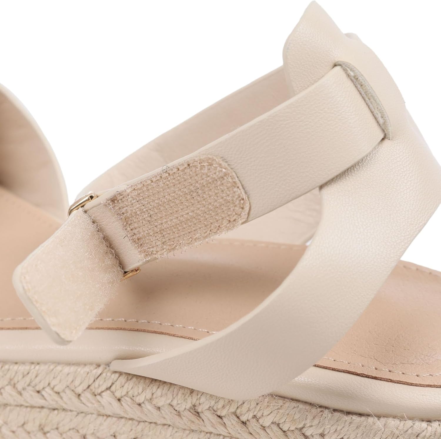Wedge Sandals for Women Espadrille Platform Wedge Heels Adjustable Strap Braided Sandal Summer Open Toe Vacation Slip-On Sandals Bohemia Beach Comfortable Dressy Shoes - Image 2