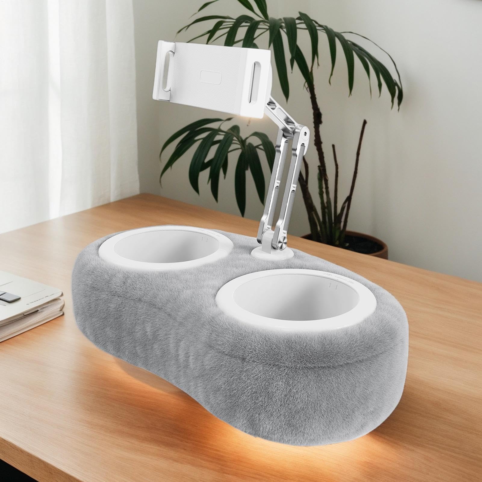 Supporto Tablet a Cuscino Supporto Girevole per Telefono | Portatable Regolabile per Toeletta Divano Scrivania con Base Girevole
