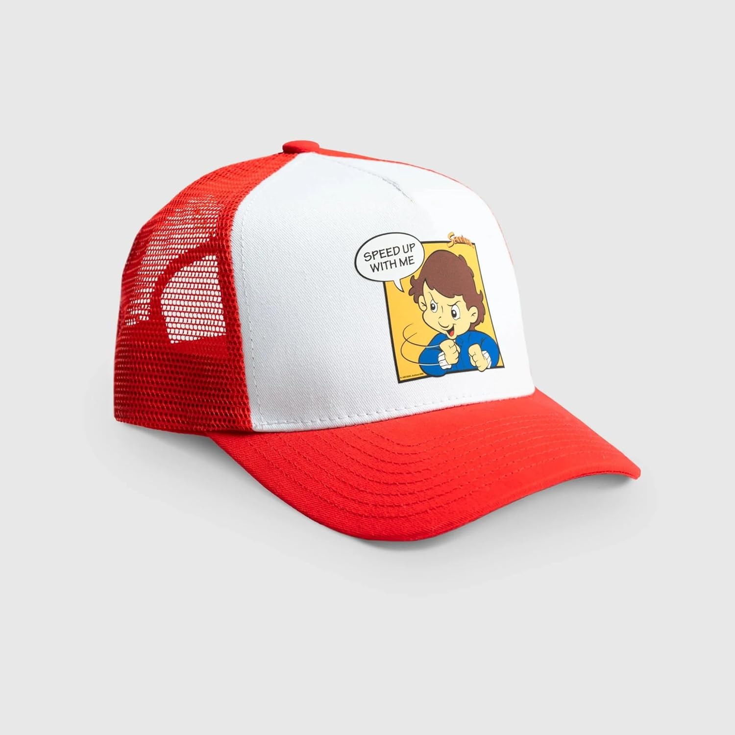Ayrton Senna F1 Senninha Trucker Hat Red - Image 4