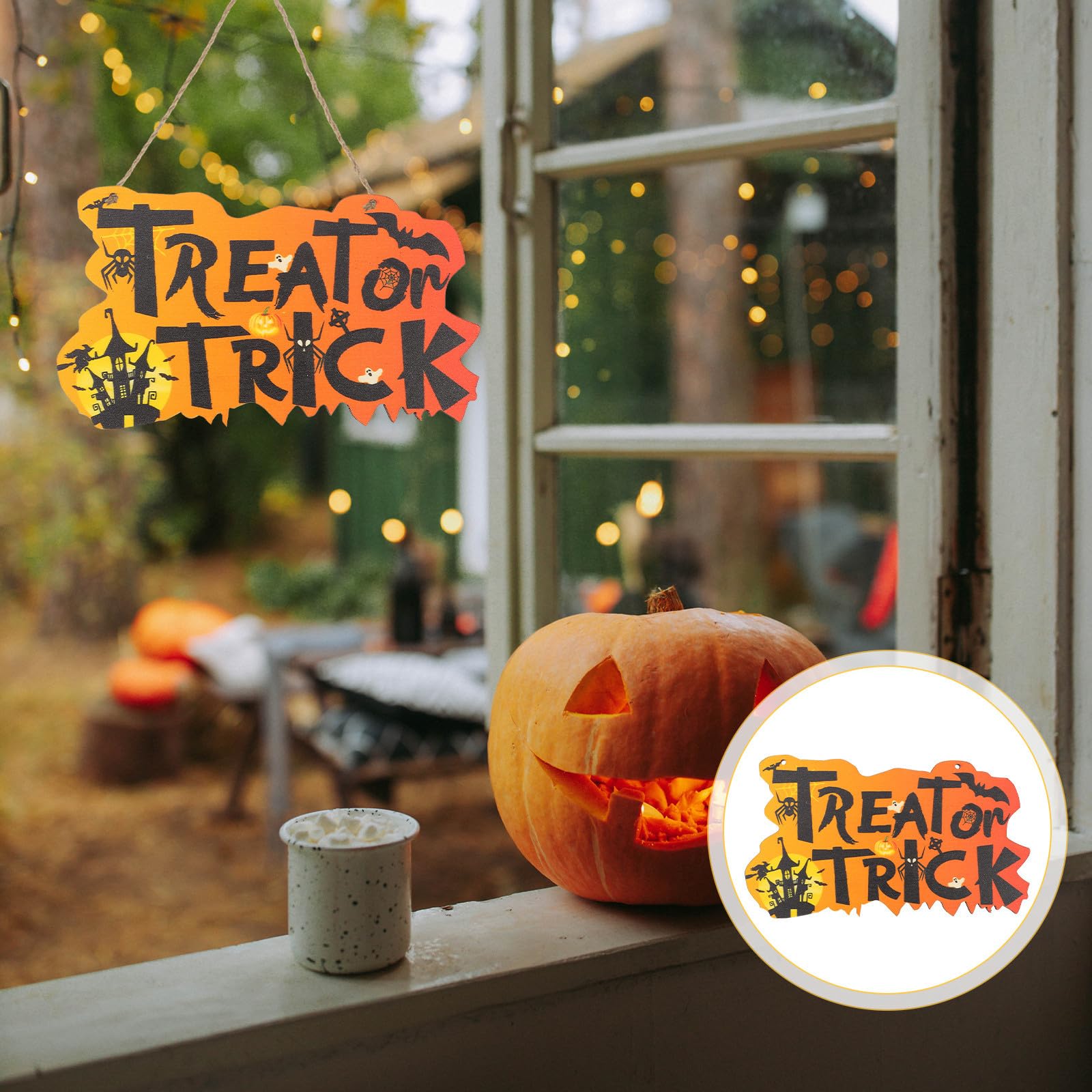 Abaodam 10 Unidades Adornos Colgantes de Madera para Halloween Calabaza y Calavera, Decoración Creativa Resistente para Fiestas Decorar Tu Casa