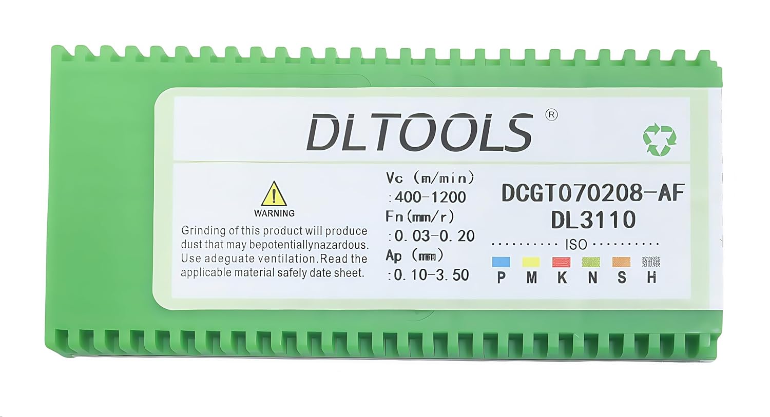 DLTOOLS Industrial CNC Carbide Inserts for Aluminum DCGT21.52/DCGT070208 for Turning Cutting Tools,10 PCS.
