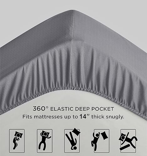 Miniatura 3 de Grounding Sheets Sábana bajera ajustable con cable, solución natural para dormir saludable, funda de cama de bolsillo profundo para mejorar el