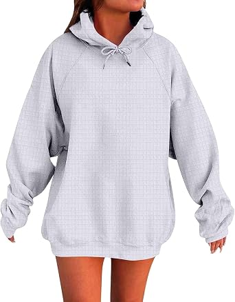 Hoodies for Women Long Sleeve Drawstring Hooded Sweatshirts Womens Fall Winter Plain Oversized Hoodie with Pockets