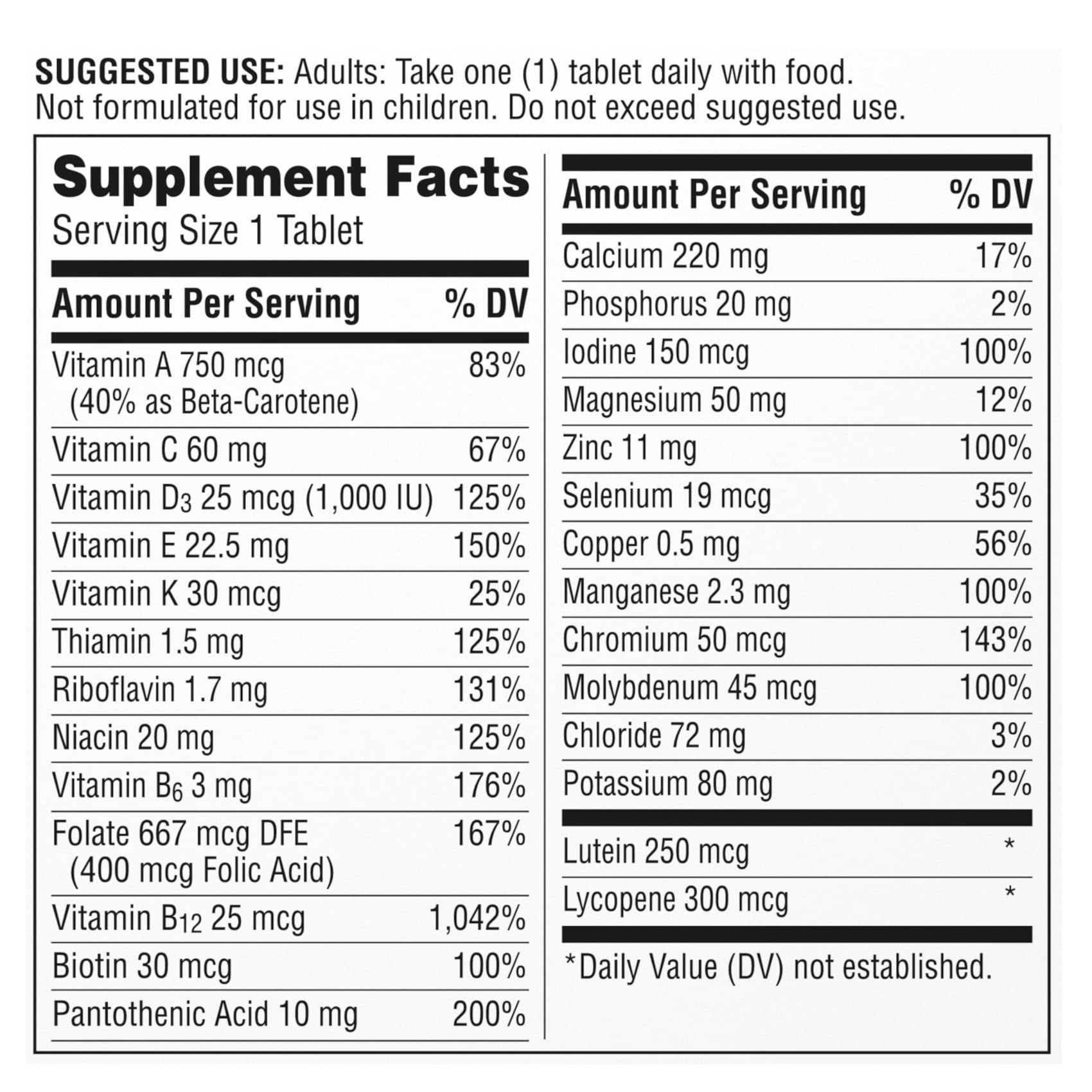 Buy Centrum Silver Multivitamin for Adults 50 Plus, Multivitamin