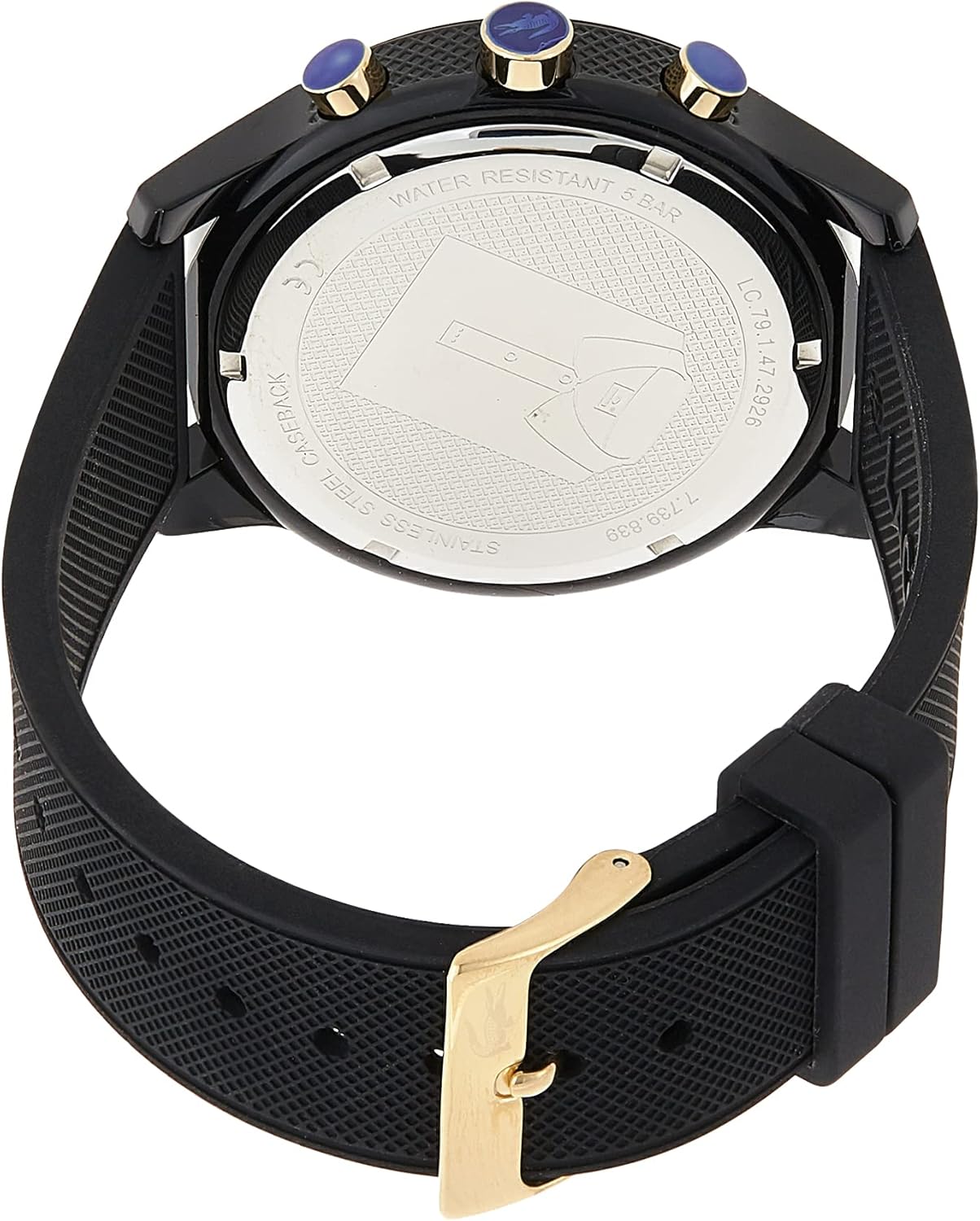 Vista 3 de Lacoste LACOSTE1212 2011012 Cronógrafo para hombre Negro - Cronógrafo