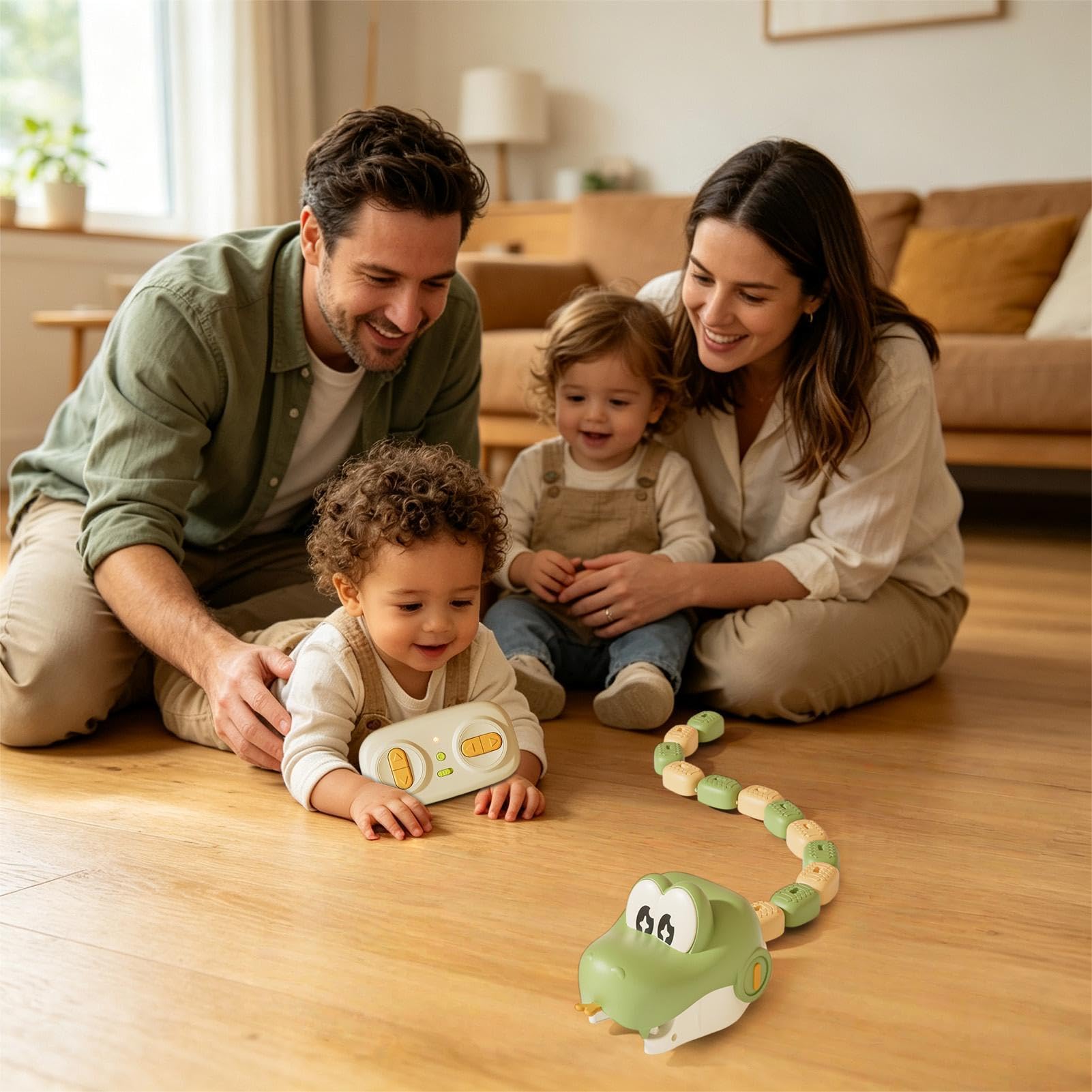3. Tren Infantil Set Serpiente Que Come Bloques con Deslizamiento Automotor