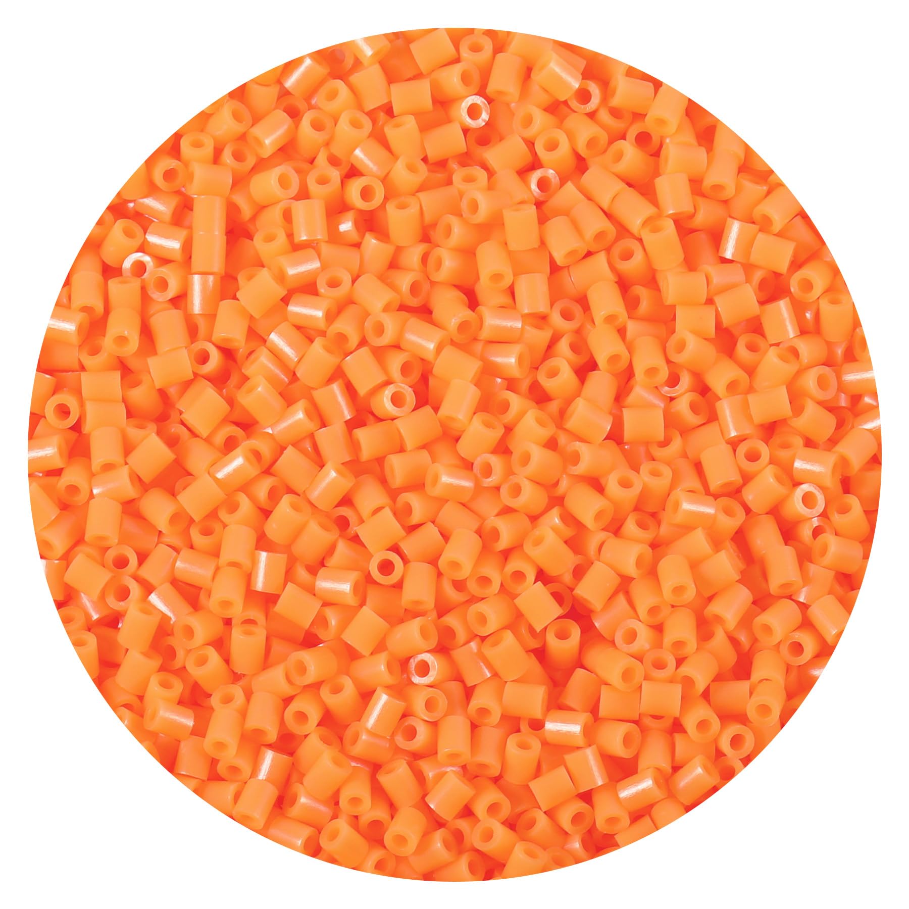 10000Pcs Loose Mini Fuse Beads 2.6mm Bulk Refill Kit Stress Relief Pixel Art 3D Craft Melting Beads for DIY Decor Crafts Creative Handmade Projects (A10 Orange 2)