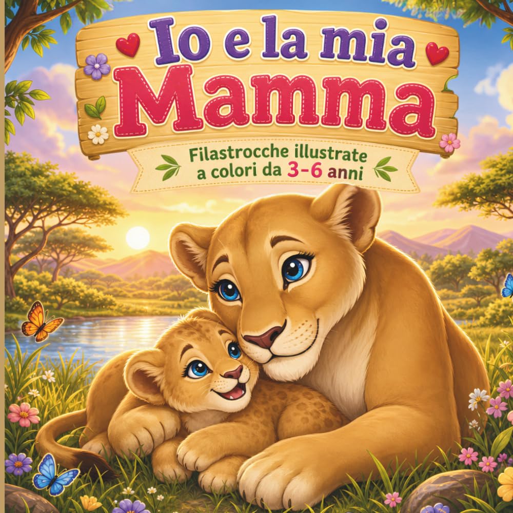 IO E LA MIA MAMMA (Filastrocche illustrate interamente a colori, per i bambini dai 3 ai 6 anni. Idea regalo festa della mamma)