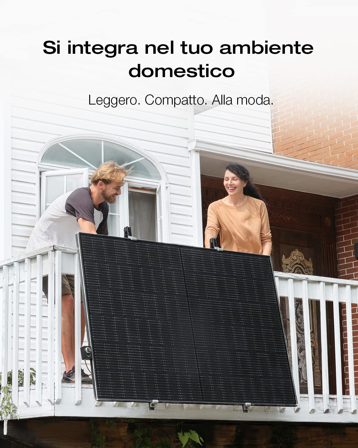 EcoFlow PowerStream Micro inverter 600 W, aggiornamento gratuito a 800 W, inverter solare intelligente Wi-Fi per centrali elettriche da balcone, inverter PV per 2 pannelli solari, IP67
