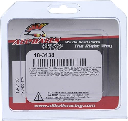 Miniatura 4 de All Balls Kit de reparación de pinza delantera 18-3138 para Kawasaki KLE 650 Versys 09-14