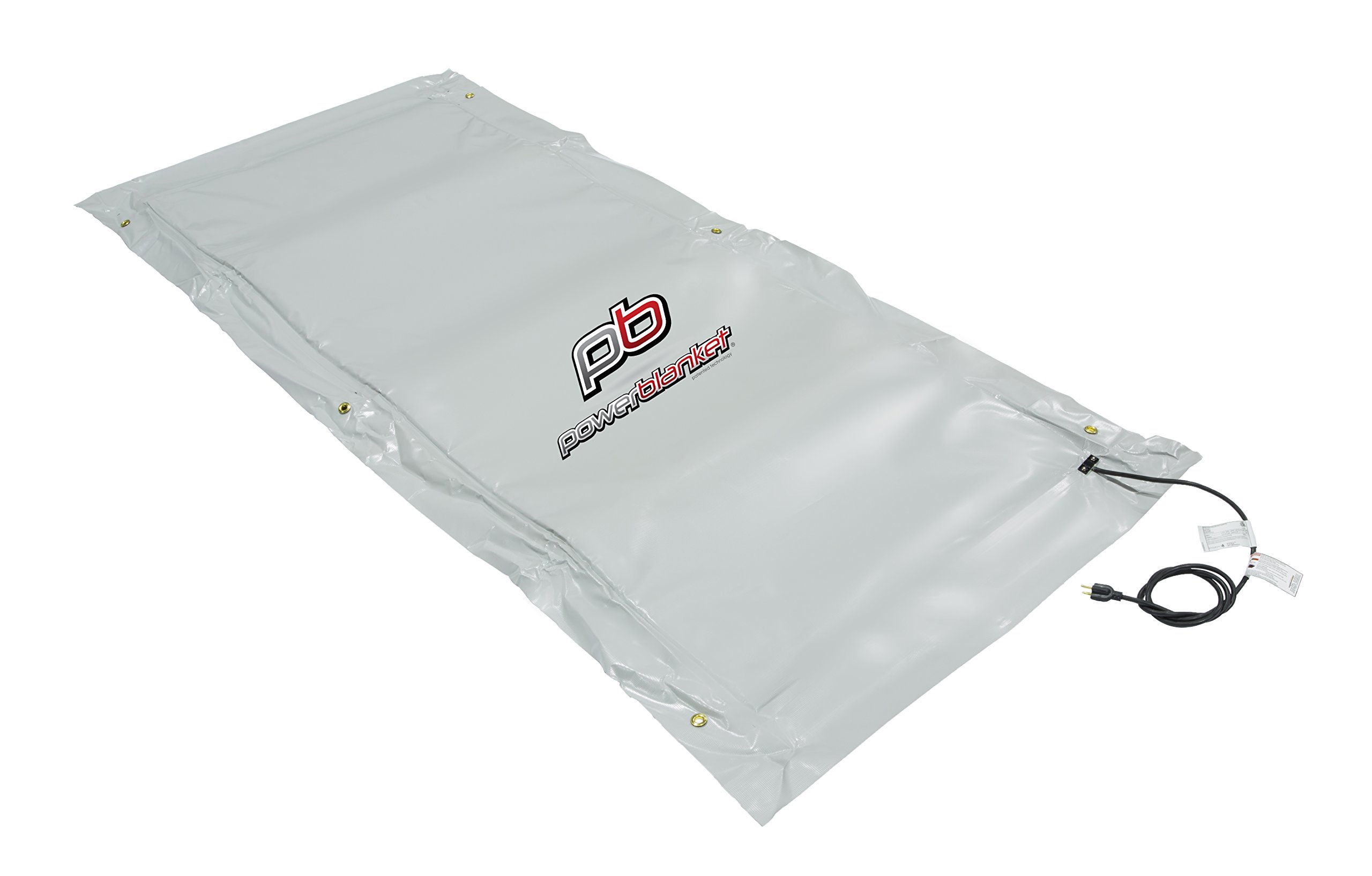 Powerblanket EH0509 Xtreme Gray Alloy Ground Thawing Blanket - 5' x 9' Heated Dimensions - 6' x 10' Finished Dimensions (20 Amp Plug)