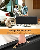 Vista 7 de Rampa para perros para sofá para perros pequeños, rampas para mascotas para que el perro se suba a la cama, rampa antideslizante para cama