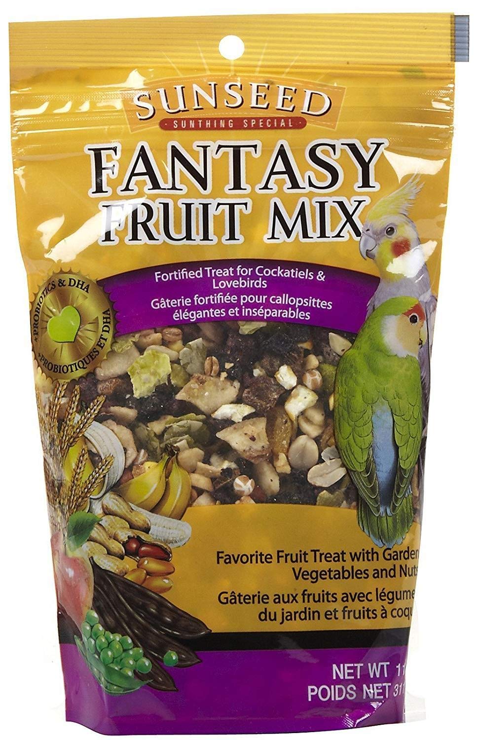 Sun Seed Company Fabulous Fruit Cockatiel Treat 11 Oz Pouch
