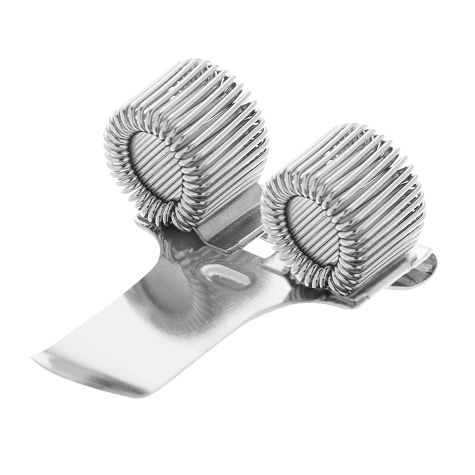Janrax Metallic Double Hole Metal Pen Holder With Pocket Clip - Doctors, Nurse, Uniform Etc