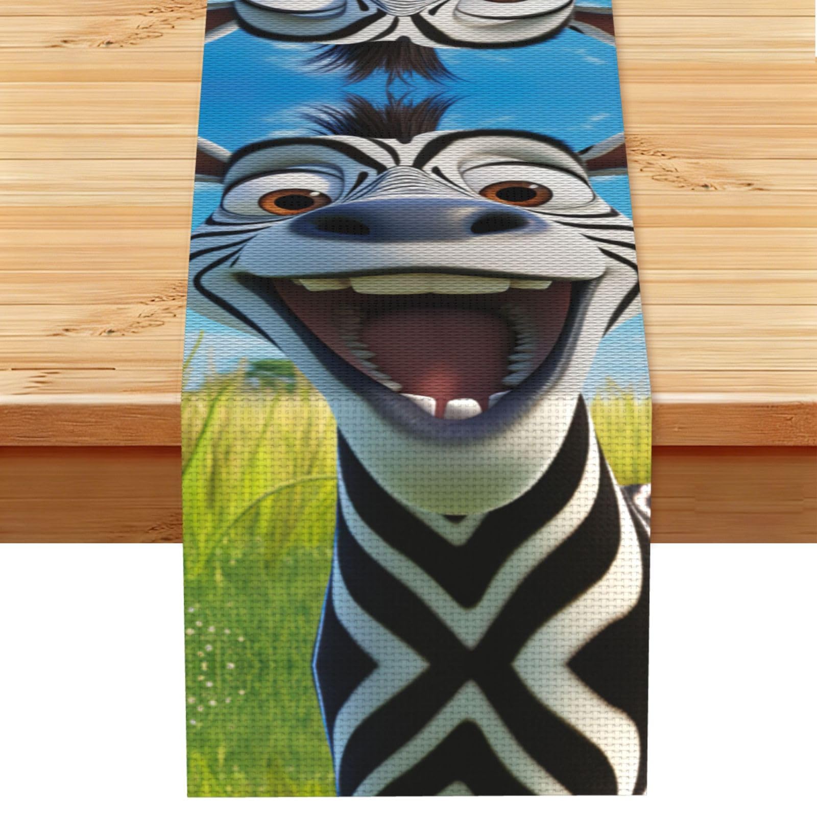 Funny Zebra Print Table Runner Home Decor Table Runners Dining Table Wedding Valentines Party 13x72 Inch