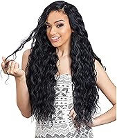 Organique Mastermix Shake-N-Go Synthetic Weave Hair Extension - BREEZY WAVE 30" (1B Off Black)