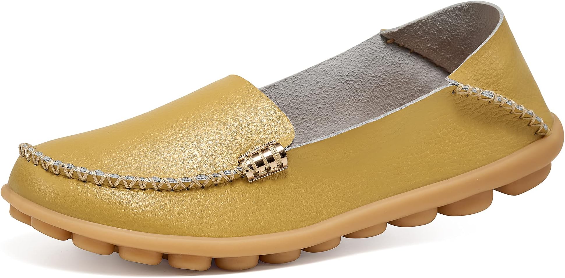 DUOYANGJIASHA Women's Comfortable Loafers Casual Round Toe Moccasins Wild Driving Flats Soft Walking Shoes Women Slip On