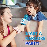 Vista 4 de Move2Play, Karaoke Star para niños, micrófono para niños, Bluetooth + 15 rimas precargadas, juguete para niños y niñas, regalo para 2, 3, 4, 5, 6+