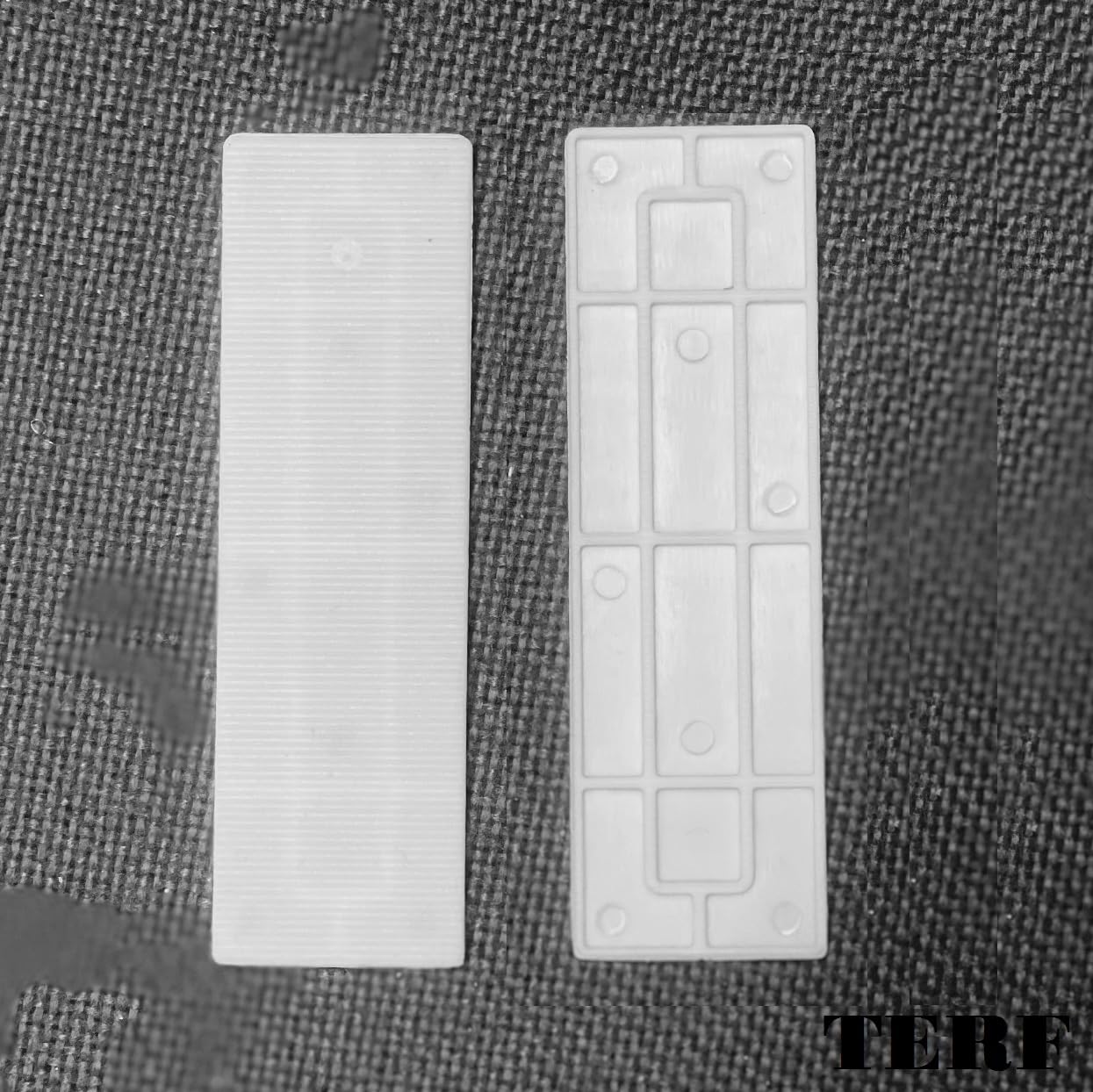 TERF® Lot de 50 cales plates en plastique pour vitrage de fenêtre 32 mm x 100 mm x 3 mm d'épaisseur