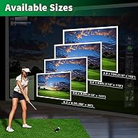 Vista 6 de Pantalla de impacto para simulador de golf, monitor de lanzamiento de proyección de triple capa premium con visuales HD, pantalla de práctica