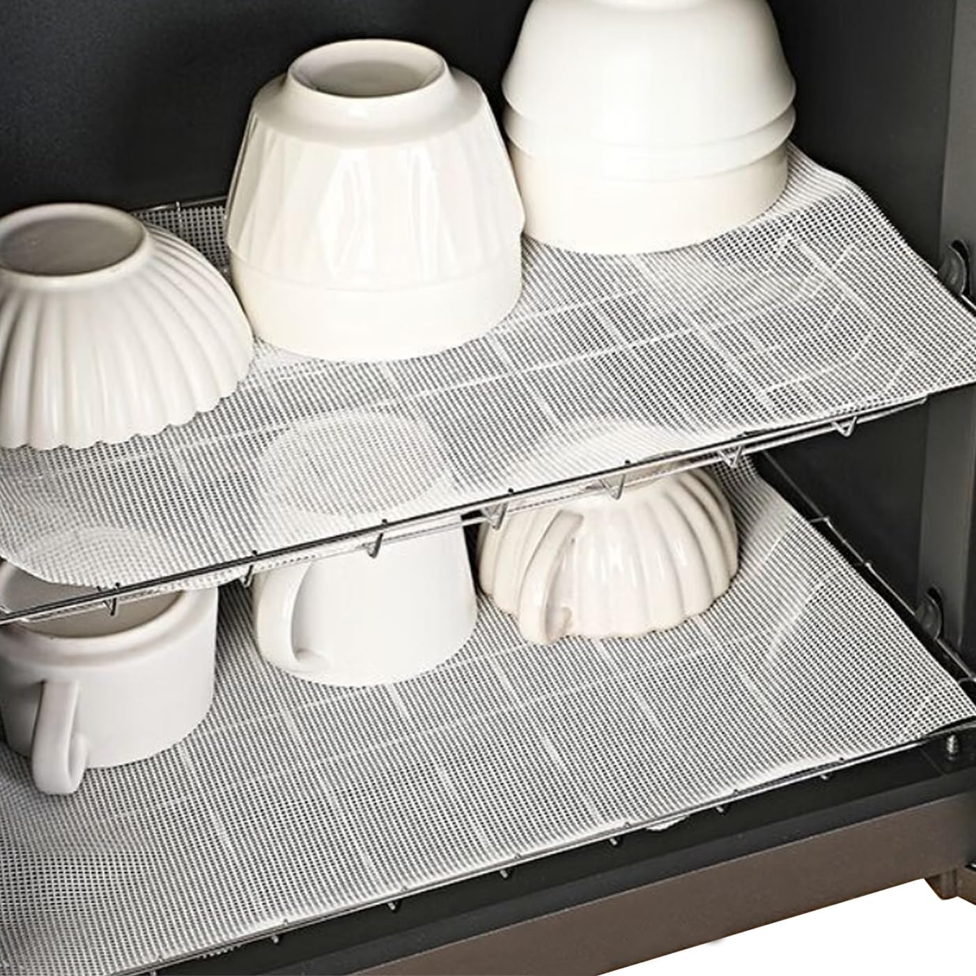Tapis de vaisselle anti-rouille en silicone pour éliminer l'humidité des armoires de cuisine