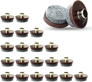 Uni-Fine 20 Piezas Clavo de Almohadilla de Mueble Almohadillas de Fieltro para Sillas(No es necesario perforar) Fieltro Patas Sillas Protectores Almohadillas para Muebles Almohadilla de Fieltro Tope
