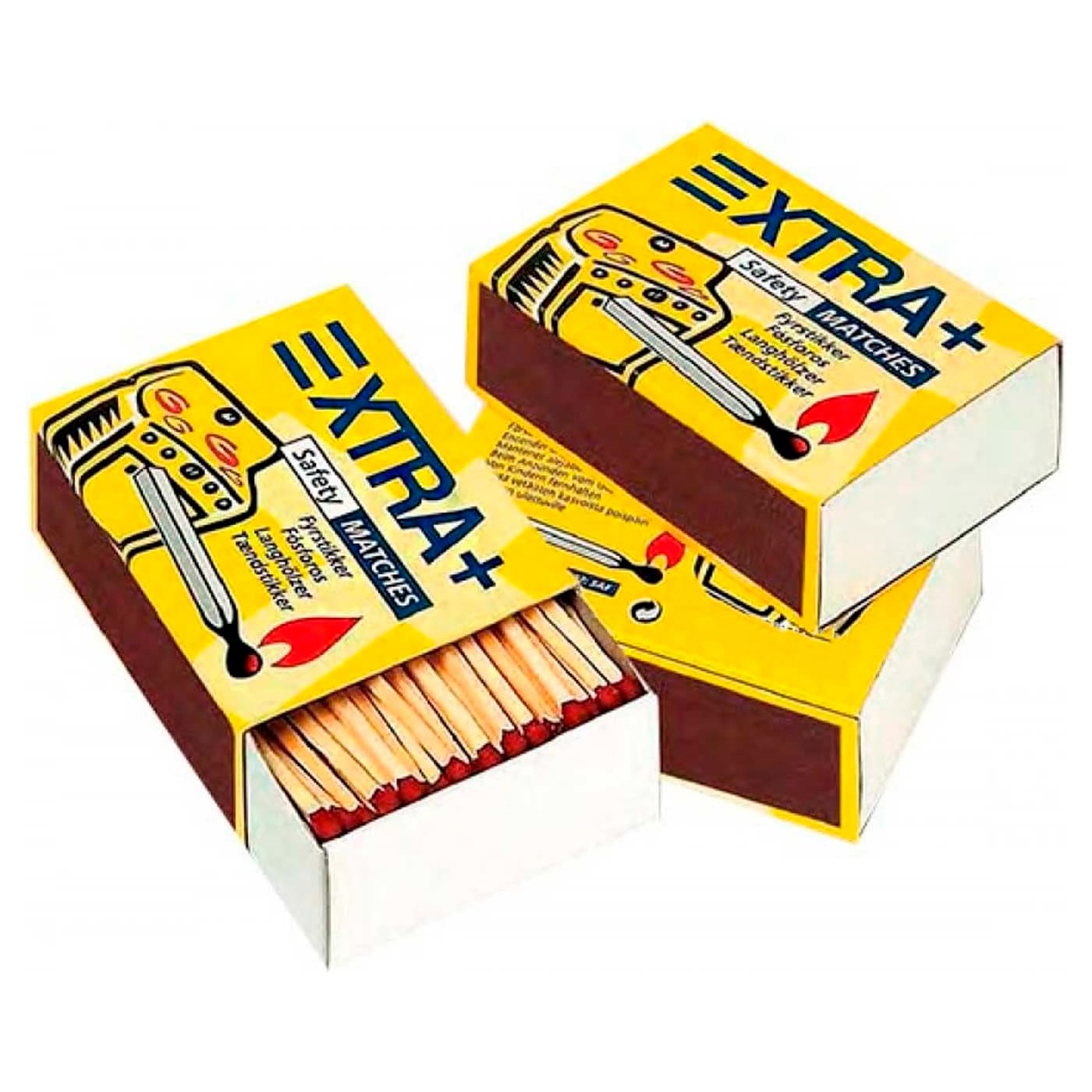 Acan Tradineur 20 confezioni da 400 fiammiferi Super Lunghi di Sicurezza Super Lunghi per Cucine, Barbecue (5,5 cm)