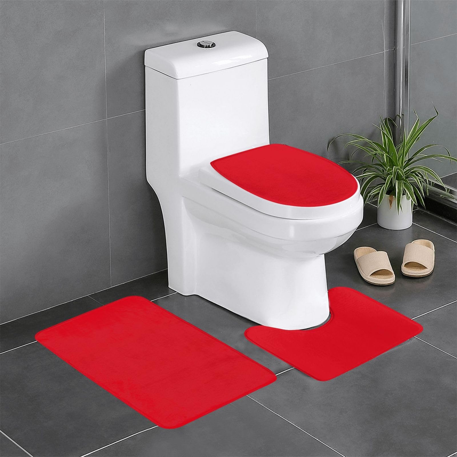 Tapis de salle de bain antidérapants WHJDPP sécurisés et absorbants pour douche et WC