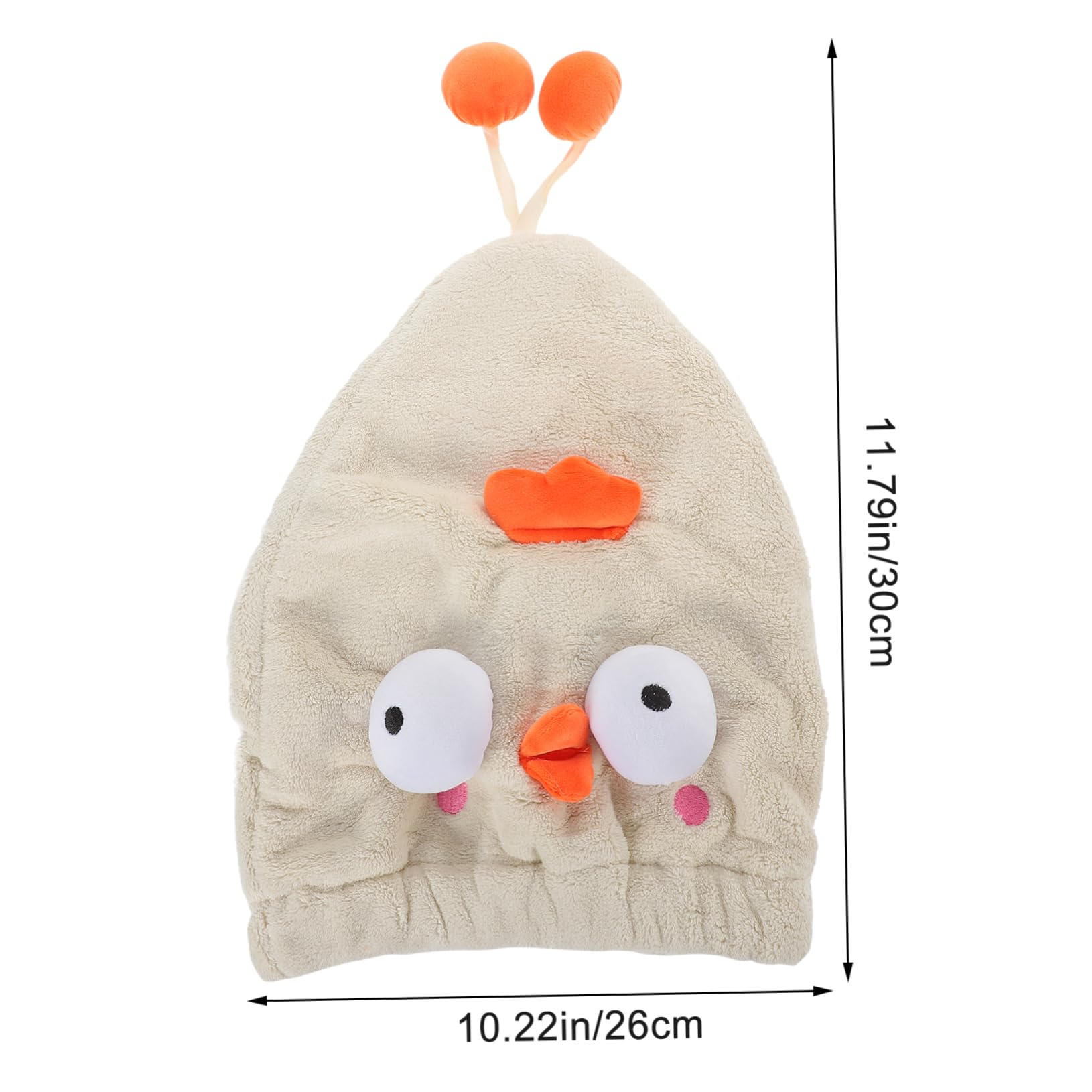 Beaupretty Hair Drying Hat Quick Absorbent Hat Towel for Wet Hair Turban Cap Cartoon Animal Print