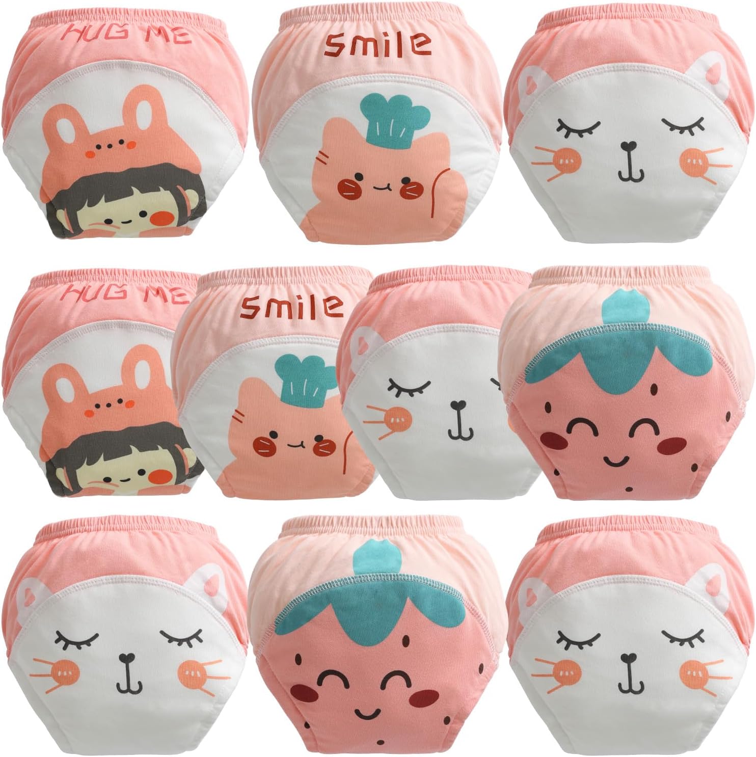 Potty Training Underwear for Girls,Soft Cotton Reusable Potty Training Pants for Boys and Girls 2t,3t,4t,5t,6t