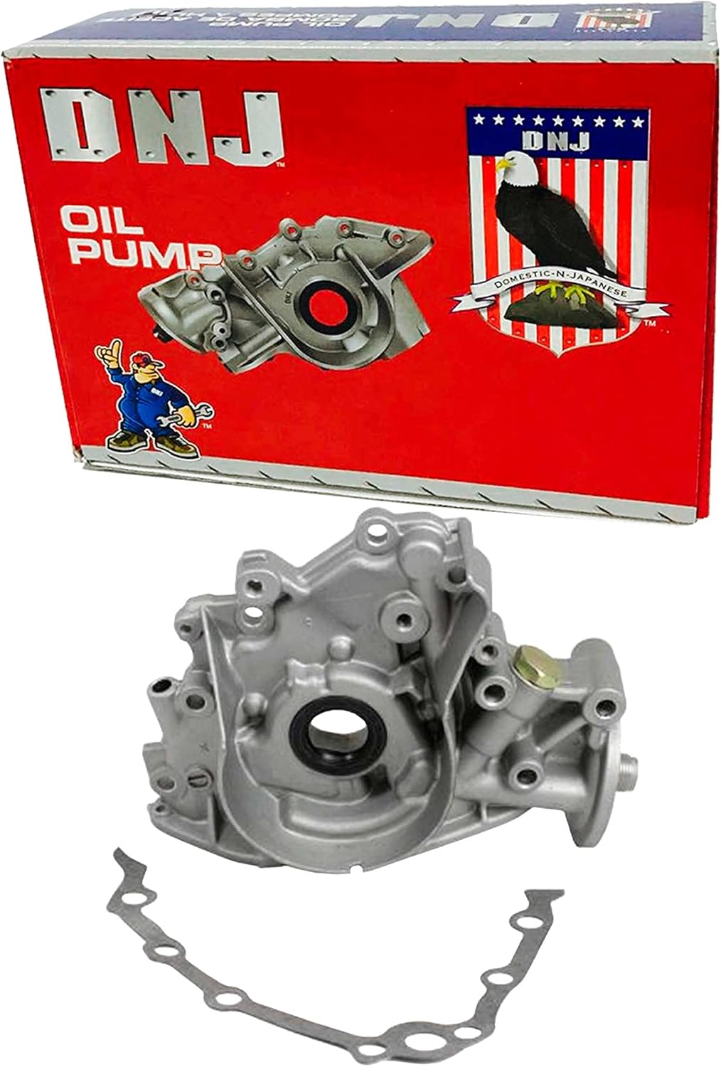 DNJ OP100 Oil Pump for 1979-1995 Dodge, Eagle, Hyundai, Mitsubishi, Plymouth Champ, Colt, Excel 1.4L-1.5L L4 8V SOHC 1410cc
