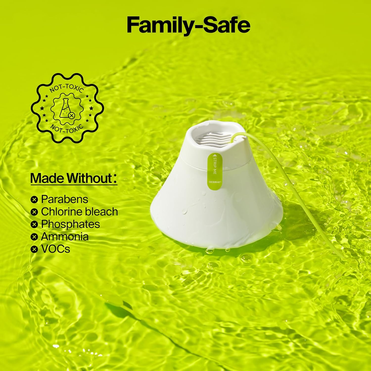 In-Tank Toilet Cleaner Bottle, Automatic Toilet Bowl Cleaners for Hard Water Stains, Septic System Friendly, Long Lasting Up to 180 Days / 1000+ Flushes