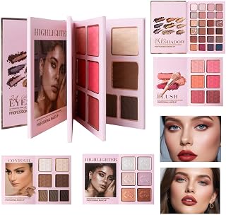 Eyeshadow Palette 43-Color Water-Repellent Makeup | Glitter Rouge And Face Palette For Daily Use Travel Holiday Birthdays Dating Wedding Work Event Club