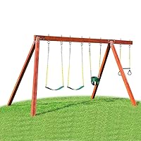 Vista 2 de BeneLabel 2 piezas de vigas de madera y colgador de vigas en I, extraíbles y fáciles de conectar, ganchos de acero inoxidable resistentes, hamaca