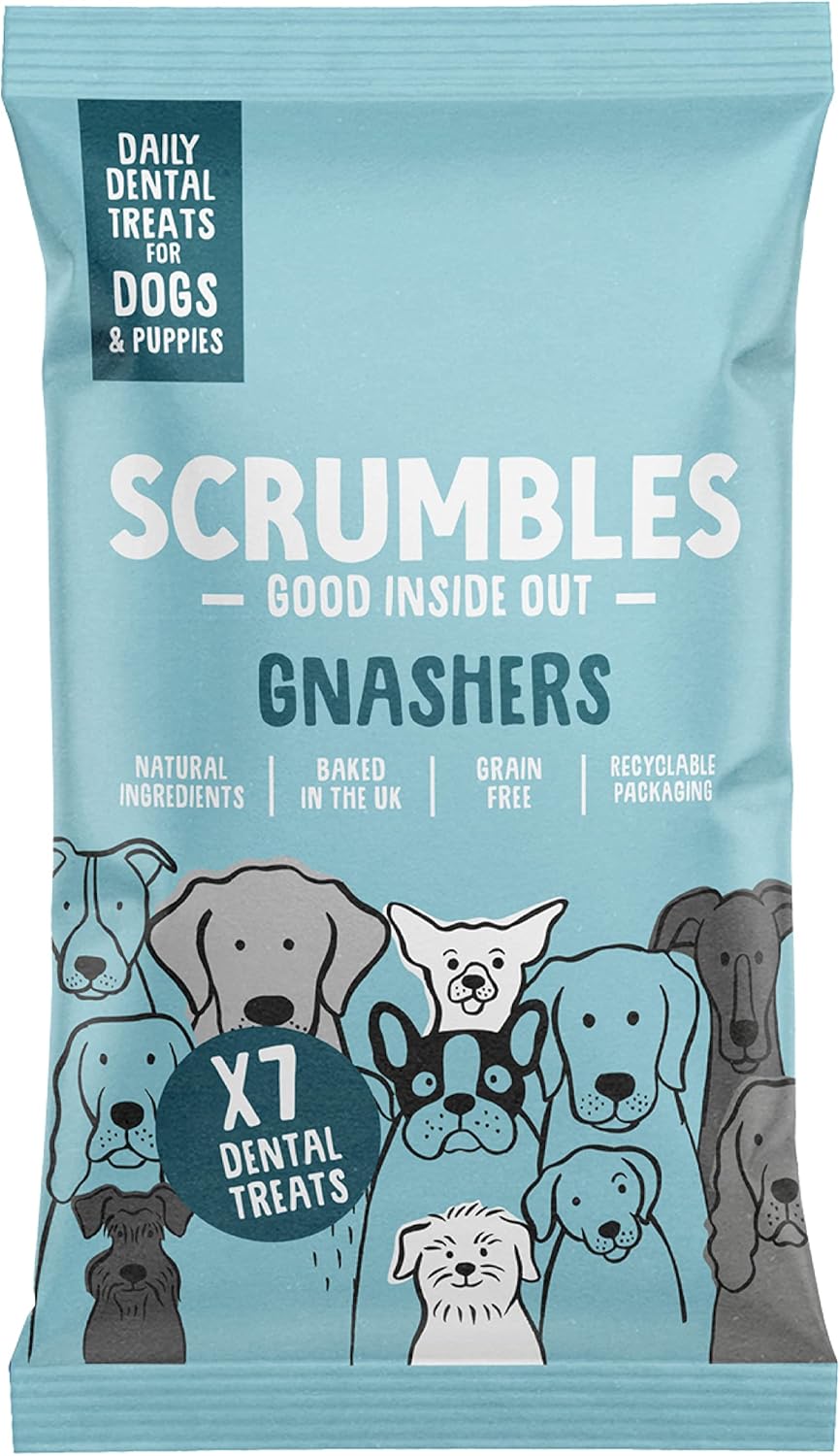 Scrumbles Gnashers Daily Dental Sticks for Dogs, Pack of 7 Amazon.co