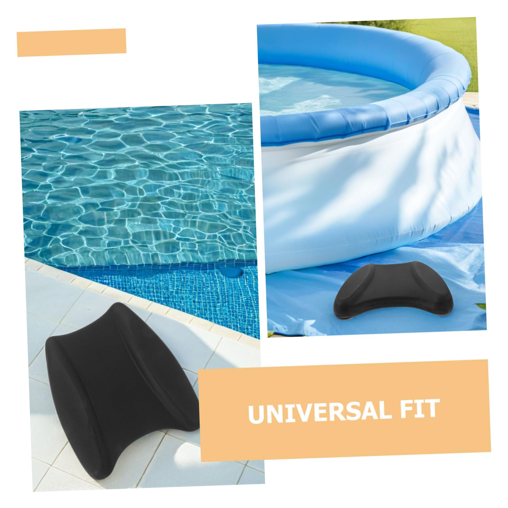 Tabla de Natación de Entrenamiento Eva Negro 2 Piezas para Adultos y Niños