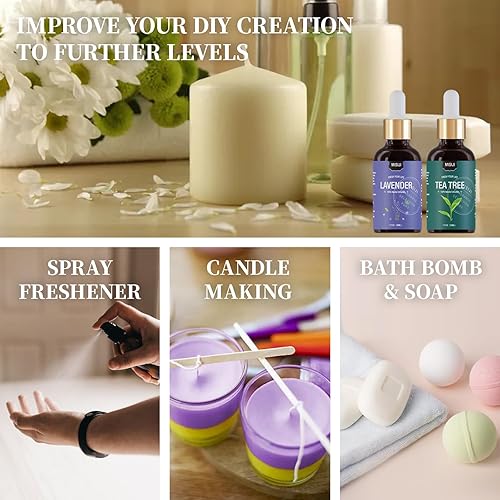 Miniatura 5 de MISIJI Juego de aceites esenciales, aceites difusores de primera calidad para el hogar, aceites esenciales para aromaterapia, verano, playa, 0.5 fl