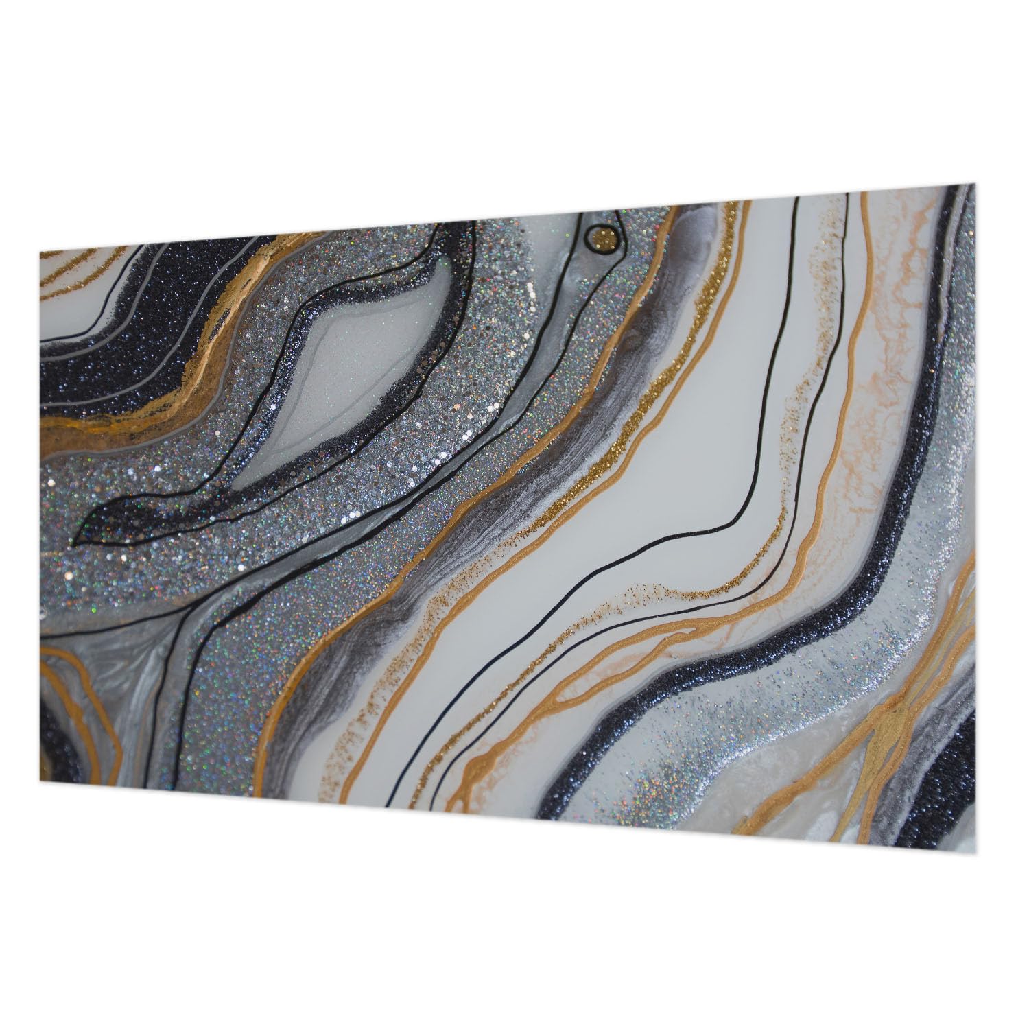 Papier peint intissé vagues de pierre 416x254 cm colle incluse