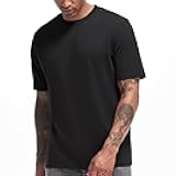 Men's Heavy Weight Crew Neck T-Shirt Mens Premium Cotton Tee - Pre Shrunk S-3XL