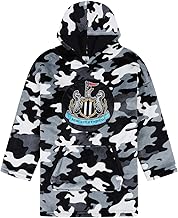 Newcastle United Football Club Mens Camouflage Fully Lined Luxury Fleece Hoodie, Oversized Fleece Blanket