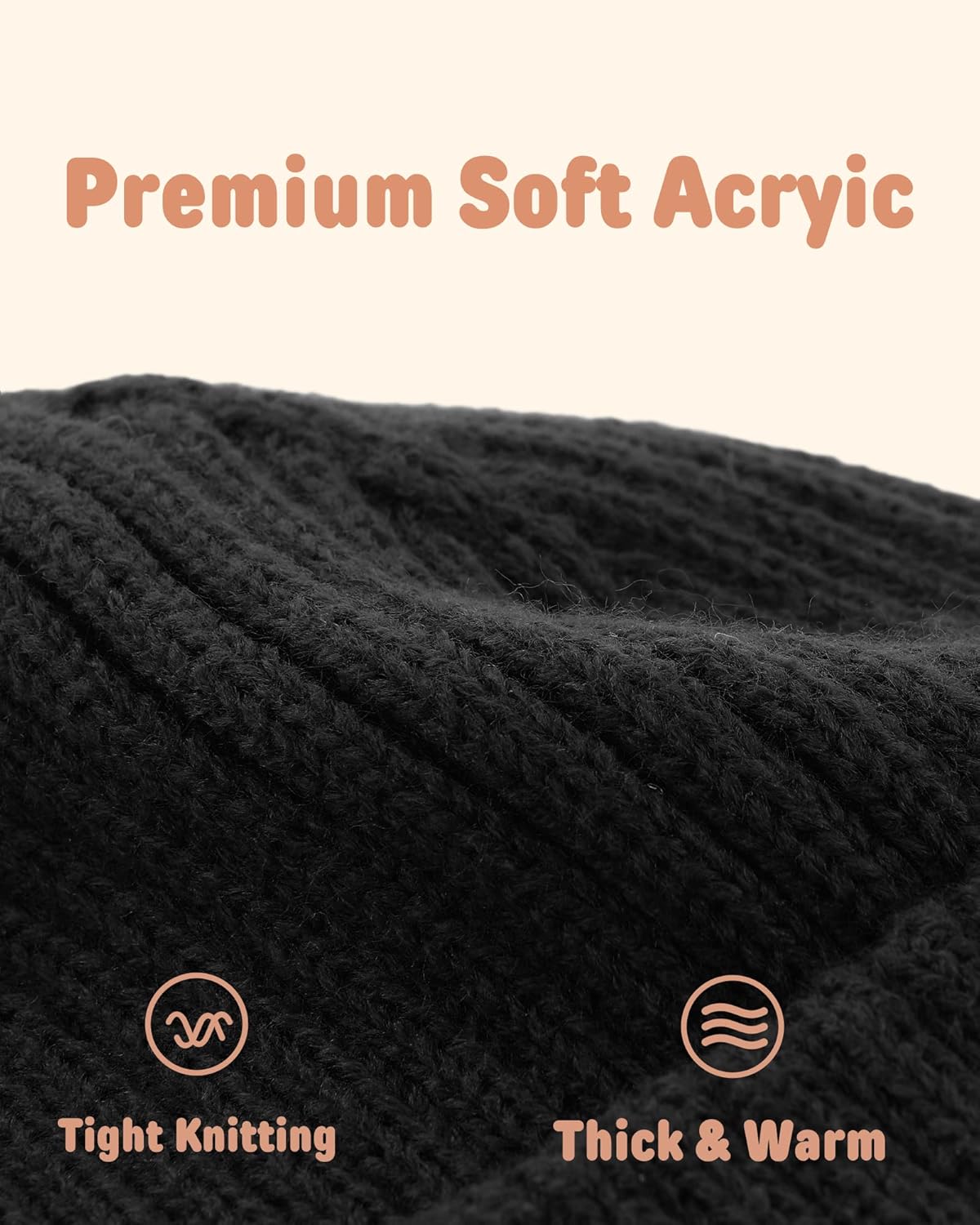 Baby Beanie Fleece Lined Toddler Winter Hat with Ear Flaps Little Girls Boys Warm Hats Cute Beanies for Kids - Image 2