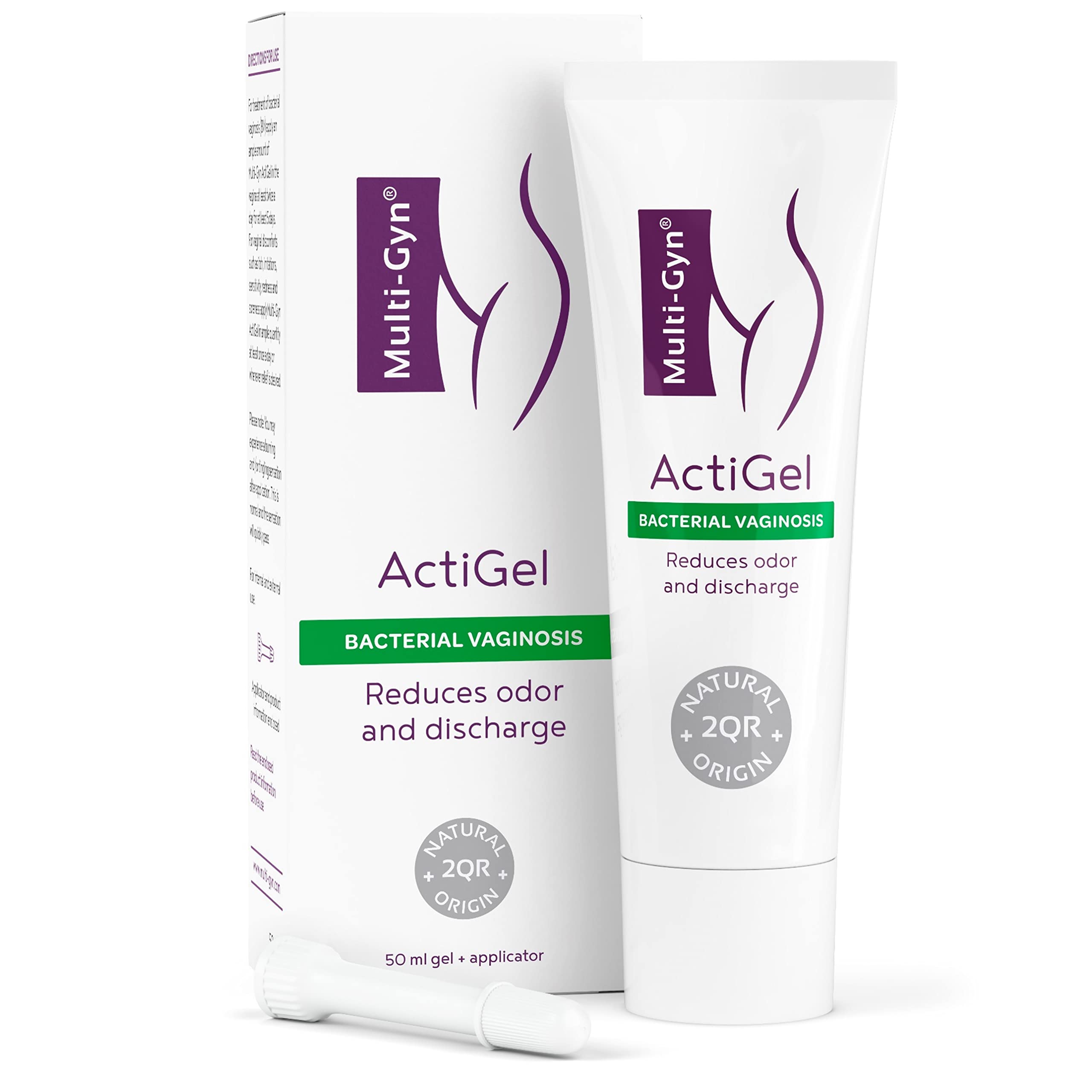 Multi-Gyn ActiGel - Vaginal Gel for Effective Relief of Bacterial Vaginosis Symptoms – 50 ml Gel + Applicator