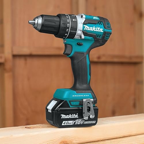 Miniatura 4 de Makita XPH12M 18V LXT Kit de taladro de martillo inalámbrico compacto sin escobillas de iones de litio de 12" (4.0Ah)